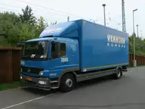 Niederl�ndischer Kasten-Mercedes,am 08.Juni 2011,in Bergen/R�gen.