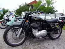 Royal Enfield mit Beiwagen bei einer Veranstaltung N�he V�cklabruck;110703