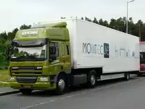 DAF CF 75.310  Gering  aus den Niederlanden auf der Rastanlage Kammersteiner Land an der A6, 02.06.2011