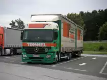 Mercedes Actros MP2 Jumboh�ngerzug von Temmel Gleisdorf am Autobahnrastplatz Loipersdorf.16.7.2011