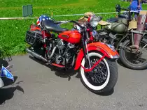 Motorrad Harley Davidson am Oldtimertreff in St.Stephan am 02.07.2011