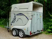 Pferde Transportanh�nger Heckansicht B�CKMANN 12/05/2011 in RE