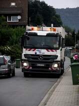 Ein Mercedes Benz Actros in Neckargemnd am 25.07.11