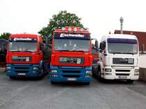 3x MAN TGA LX Teil des Fuhrparks Spedition ESCHWEILER in Herten 12/06/2011