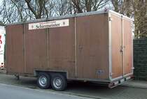 Schirrmeister Transport Anhnger Holz vom Imbissbetrieb  Marl 03/03/2010