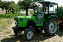 Deutz-Fahr D 3607, luftgekhlter 2-Zyl.Diesel mit 1885ccm und 34PS, der Schlepper wurde nur mit Hinterradantrieb gebaut von 1982-88, Juli 2011