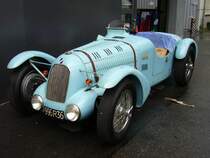 Talbot-Lago 4Liter von 1937. Mit einem solchen Modell bestritt der franzsische Privatfahrer Raymond Sommer etliche Rennen. Dsseldorfer Meilenwerk am 27.07.2011.