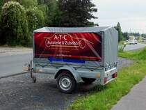 PKW Anhnger mit Pritsche Planen Werbung A-T-C Autoteile RE26/7/11
