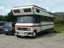 Mercedes-Benz T2 als Wohnmobil gesehen in Lindenes/Norwegen, Juli 2011