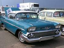 1958´er Chevrolet Impala 2-door Hardtop Coupe. Foto: 05.06.2011, Aussteuung von Dreamcars Museum, WTCC Race auf dem Hungaroring 