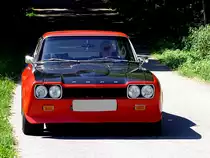 FORD-Capri rast zum Sammelpunkt der Wadholz-Classic2011;110717