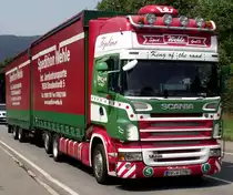 Scania Pritschenaubau in Neckargem�nd am 28.07.11