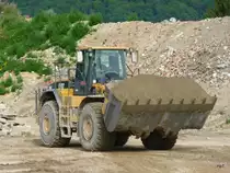 Catepillar 980G Radlader in der Kiesgrube in Siselen am 26.07.2011