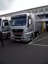 MAN TGX von Team Abt Sportsline am 07.08.11 beim DTM auf den N�rbrugring 