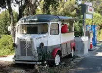 Citroen HY als Tankstellenkasse. Cote Azur - S�dfrankreich, September 2003.