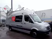 MB-Sprinter als �bertragsungswagen anl�sslich des Europacupspieles SV-Josko Ried gegen Br�ndby;110728