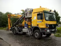 Leipzig Hbf.am ESTW Nord ein Br�ckenpr�ffahrzeug am 05.08.2011