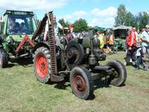 Dieser Allgaier wird von seinem Besitzer, anl. einer Oldtimerausstellung in Diedenbergen, zur Prsentation gefahren, August 2011