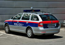 Skoda Octavia Kombi der Polizei Vorarlberg am Flugplatz Hohenems - 16.07.2011