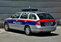 Skoda Octavia Kombi der Polizei Vorarlberg am Flugplatz Hohenems - 16.07.2011