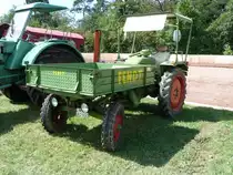Fendt GT mit Spezialsonnenblende steht bei der Oldtimerausstellung in Hochheim-Diedenbergen, August 2011