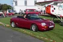 Ein MG F pr�sentiert sich f�r die Fotografen auf dem Flugplatz Niershorst (Grefrath, 11.9.2010)