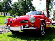 VW-Karmann-Ghia, Baujahr1969; lt. Besitzer ist die Bodenplatte genauso gepflegt wie die Karosserie;110814