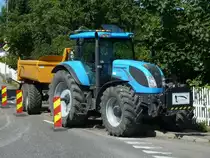 Landini steht auf einer Baustelle in der Nhe von Larvik/Norwegen, Juli 2011