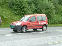 Peugeot Partner als Zustellerfahrzeug der norwegischen Post, Juli 2011