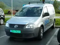 Caddy Maxi steht bei einem VW-Hndler in Sdnorwegen, Juli 2011