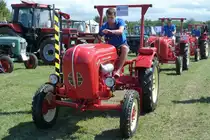 Porsche Junior eines Porschesammlers aus 65474 Bischofsheim bei der Prsentation anl. Oldtimerausstellung in Diedenbergen, August 2011
