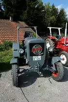 Eicher, luftgek�hlter Ackerschlepper, ausgestellt in Seebrugg am Schluchsee, Aug.2011