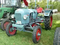Eicher Leopard steht anl. der Oldtimeraustellung des Deutz-Club Allmus auf dem Ausstellungsgel�nde, August 2011