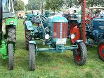 Hanomag R 12 steht anl. der Oldtimeraustellung des Deutz-Club Allmus auf dem Ausstellungsgelnde, August 2011