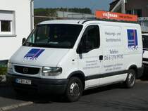Opel Movano eines Heizungsbaubetriebes am 06.05.08 in 36100 Petersberg-Marbach