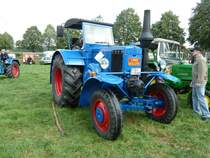 Lanz 1506 steht anl. der Oldtimeraustellung des Deutz-Club Allmus auf dem Ausstellungsgelnde, August 2011