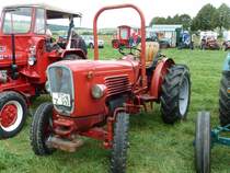 Gldner in Schmalspurausfhrung steht anl. der Oldtimeraustellung des Deutz-Club Allmus auf dem Ausstellungsgelnde, August 2011