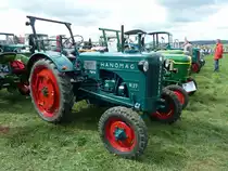 Hanomag R 27 steht anl. der Oldtimeraustellung des Deutz-Club Allmus auf dem Ausstellungsgel�nde, August 2011

