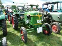 Deutz steht anl. der Oldtimeraustellung des Deutz-Club Allmus auf dem Ausstellungsgelnde, August 2011

