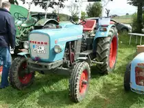Eicher steht anl. der Oldtimeraustellung des Deutz-Club Allmus auf dem Ausstellungsgel�nde, August 2011

