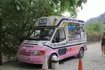 Ein Eiswagen auf Zypern, in dem Gebiet der Troodos Berge 31. August 2011