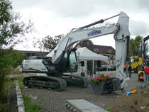 CASE CX 250 in der Kiesgrube in Sutz am 27.08.2011