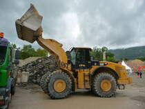 Radlader Typ Caterpillar 980H in der Kiesgrube in Sutz am 27.08.2011