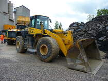 Radlader Typ Komatsu VA 470 in der Kiesgrube in Sutz am 27.08.2011