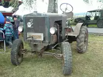 Zettelmeyer, Bj. 1940, als  Hallenfund  ist ausgestellt anl. der Oldtimeraustellung des Deutz-Club Allmus, August 2011
