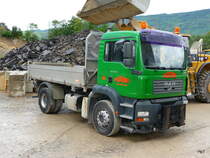 MAN D20 Kipperin der Kiesgrube in Sutz am 27.08.2011