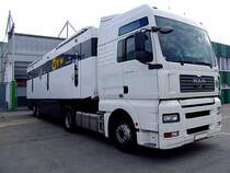 MAN TGA18.430 mit Fernseh�bertragungswagenaufbau anl�sslich des Bundesligaspieles SV-Ried�Trenkwalder-ADMIRA;110917