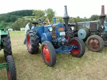 Lanz steht beim Oldtimertreffen der Traktorenfreunde Mackenzell, September 2011