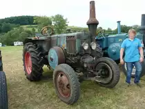 Lanz steht beim Oldtimertreffen der Traktorenfreunde Mackenzell, September 2011