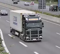 DAF XF Sattelzug am 14.09.2011 auf der A2 bei Lehrte.